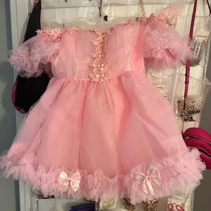 Sugar Thrillz Pink Floral Mini Dress